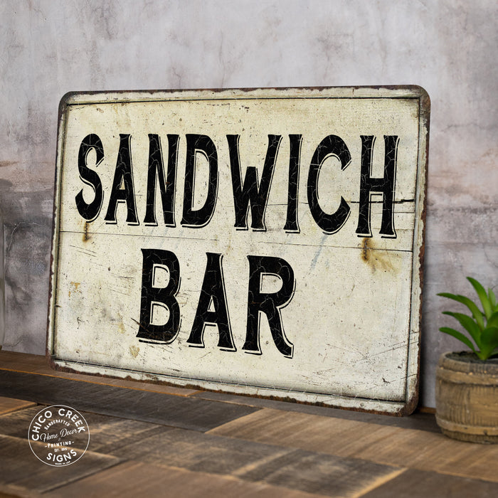 Sandwich Bar Vintage Look Chic Distressed 108120020138