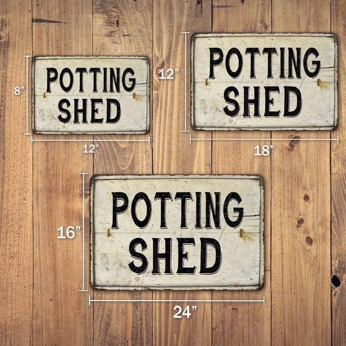 Potting Shed Vintage Look Chic Distressed 108120020139