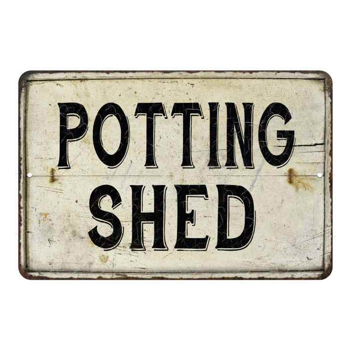 Potting Shed Vintage Look Chic Distressed 8x12108120020139