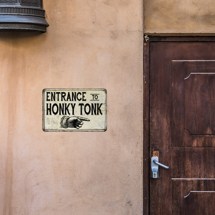 Entrance to Honky Tonk Vintage Look Chic Distressed