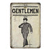Gentlemen Restroom Sign Vintage Look Chic Distressed 8x12108120020244
