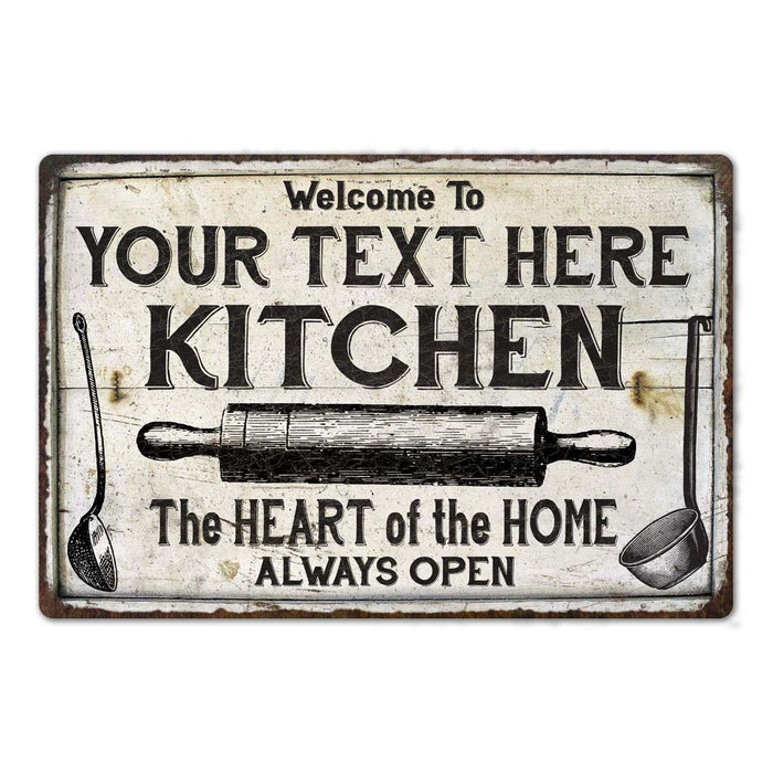 Personalized Kitchen Farmhouse Sign Gift Wall Decor Metal 108120033001