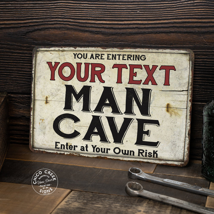 Personalized Man Cave Metal Sign 108120035001