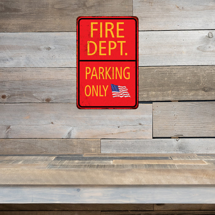Fire Department Parking Only Military Police 8x12 Metal Sign 108120062001
