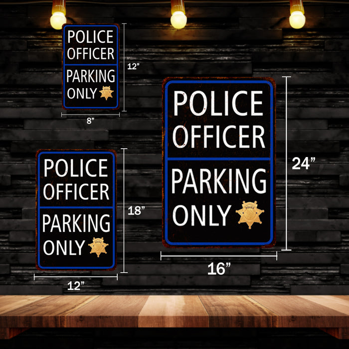 Police Officer Parking Only Military Police 8x12 Metal Sign 108120062002