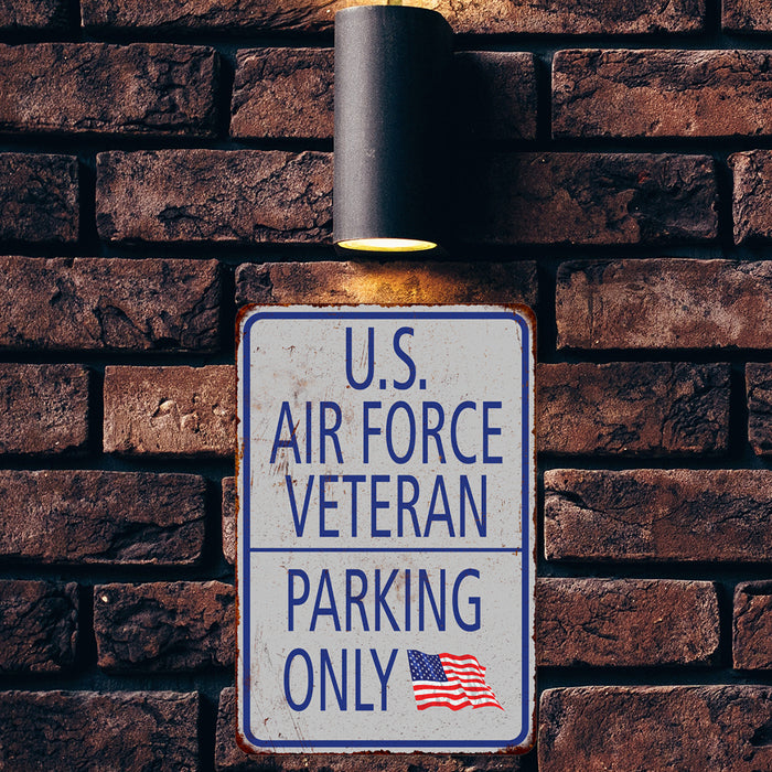 U.S. Air Force Parking Only Military Police 8x12 Metal Sign 108120062007