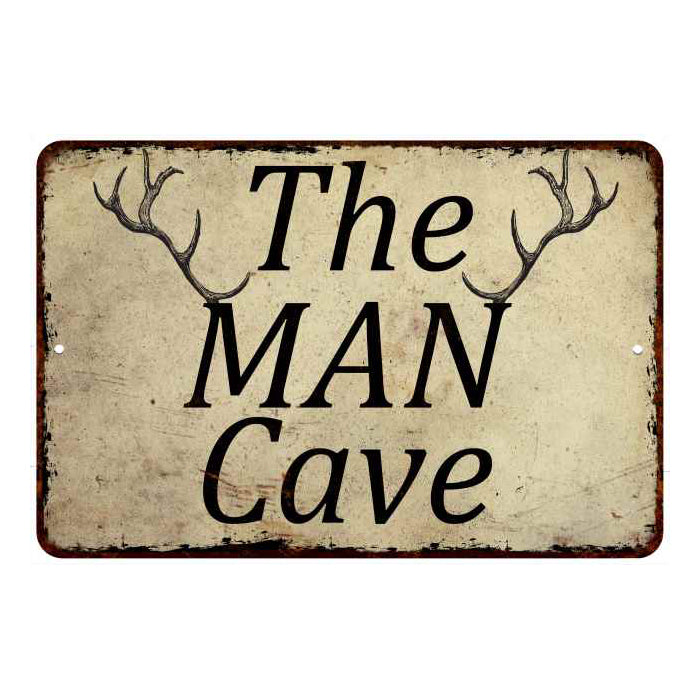 The Man Cave Man Cave Fishing 8x12 Metal Sign 108120063002