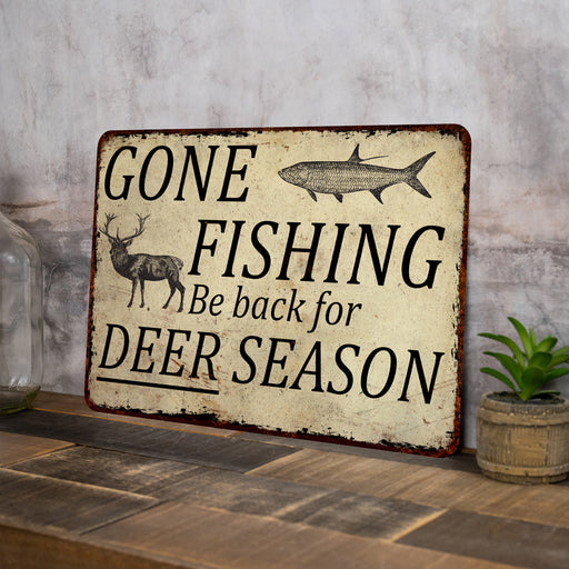 Hunting Sign, Fishing Sign, White Tail, Bass Fishing Metal Decor,  Personalized Sportsmans Sign 