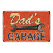 Dad's Garage Sign Vintage Wall Décor Signs Art Decorations Tin Gift 