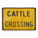 Cattle Crossing Sign Vintage Wall Décor Signs Art Decorations Tin Gift 