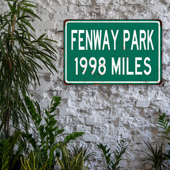 Fenway Park Sign Vintage Wall Decor Signs Art Decorations Tin Gift