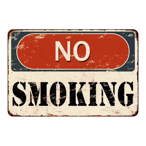 No Smoking Sign Vintage Wall Décor Signs Art Decorations Tin Gift 