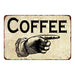 Coffee That Way Sign Vintage Wall Décor Signs Art Decorations Tin Gift 