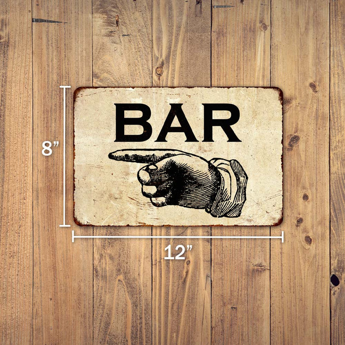 Bar to the left Sign