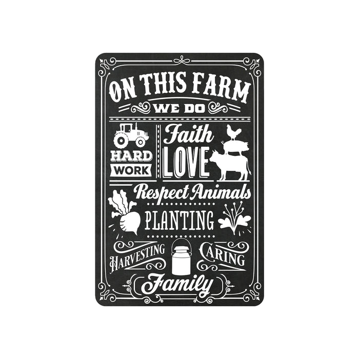 On This Farm Sign Farm Life Faith Love Farmhouse Home Decor Gift 108120069001