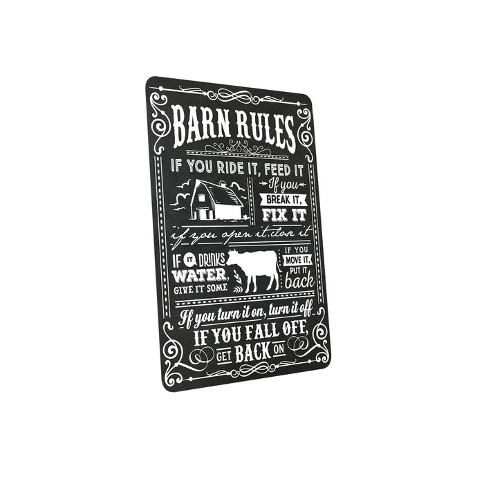 Barn Rules Sign Farmhouse Barn If You Fall Get Back On Home Decor Gift 108120069013