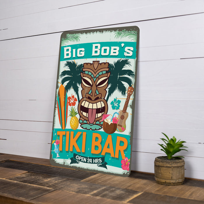 Personalized TIKI BAR Island Metal Sign Wall Decor 108120071001