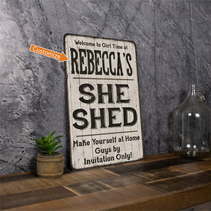 Personalized She Shed Gift Metal Sign 108120082001