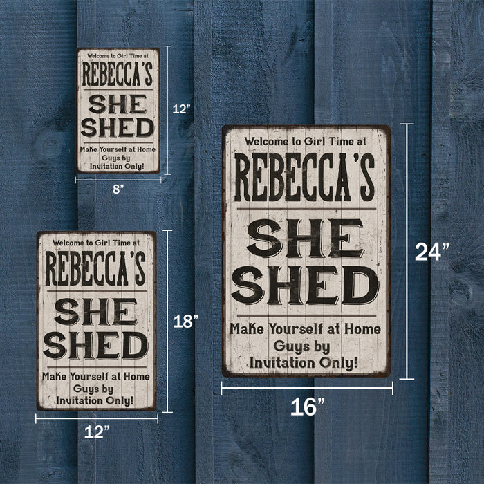 Personalized She Shed Gift Metal Sign 108120082001