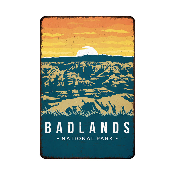 Badlands National Park Sign Metal Sign