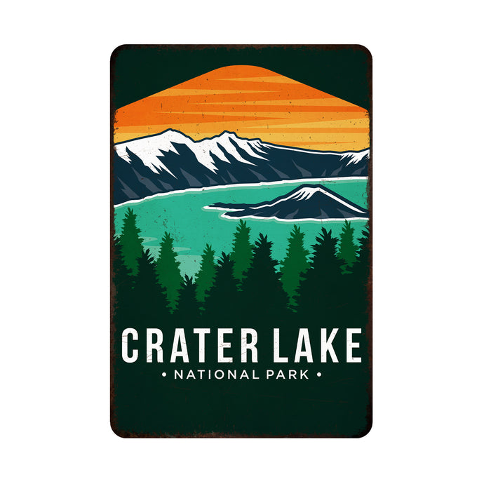 Crater Lake National Park Sign Rustic Looking Wall Decor Cabin Decorative Signs Oregon 108120086004