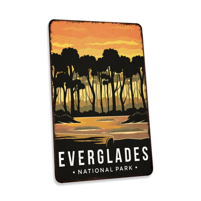 Everglades National Park Sign Rustic Looking Wall Decor Cabin Decorative Signs Florida Wetland 108120086007