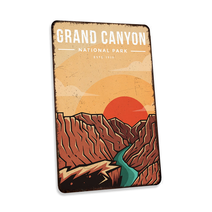 Grand Canyon National Park Sign Rustic Looking Wall Decor Cabin Signs Arizona 108120086009