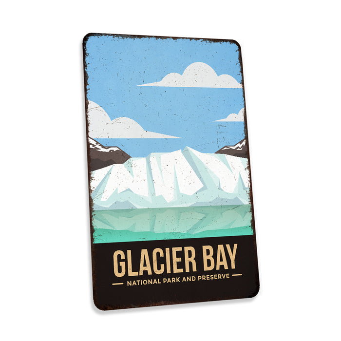 Glacier Bay National Park Sign Rustic Looking Wall Decor Cabin Signs Alaska 108120086010