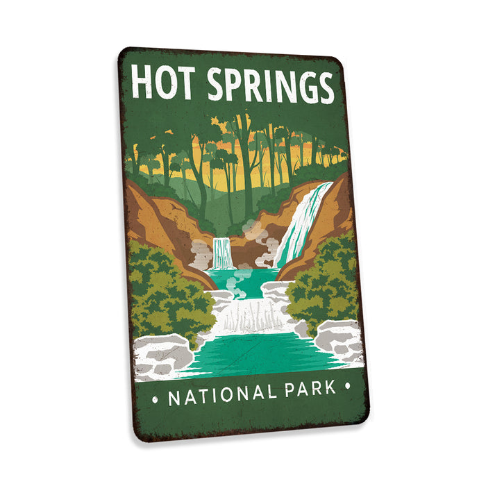 Hot Springs National Park Sign Rustic Looking Wall Decor Cabin Decorative Signs Arkansas 108120086015