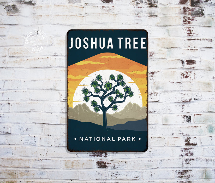 Joshua Tree National Park Sign Rustic Looking Wall Decor Cabin Decorative California 108120086020
