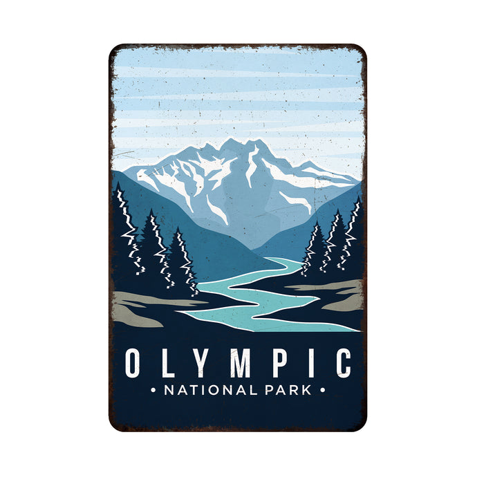 Olympic National Park Sign Rustic Looking Wall Decor Cabin Decorative Signs Washington 108120086030