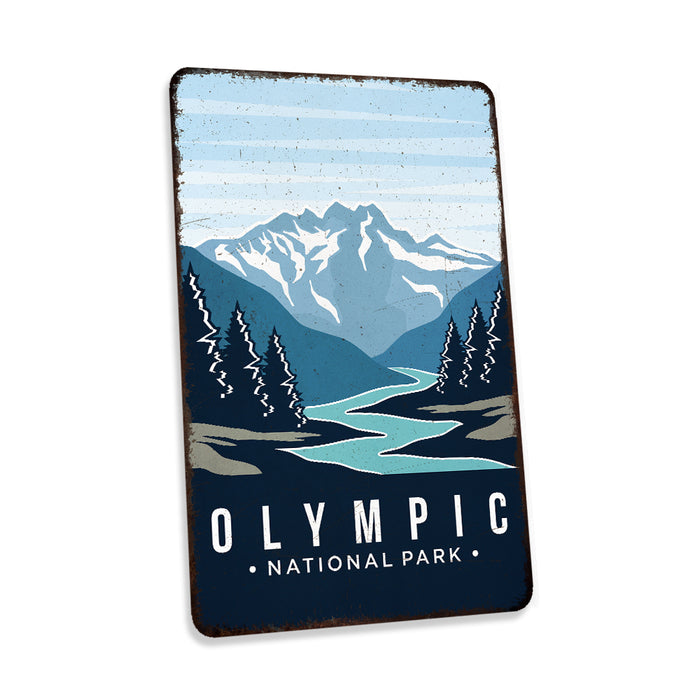Olympic National Park Sign Rustic Looking Wall Decor Cabin Decorative Signs Washington 108120086030