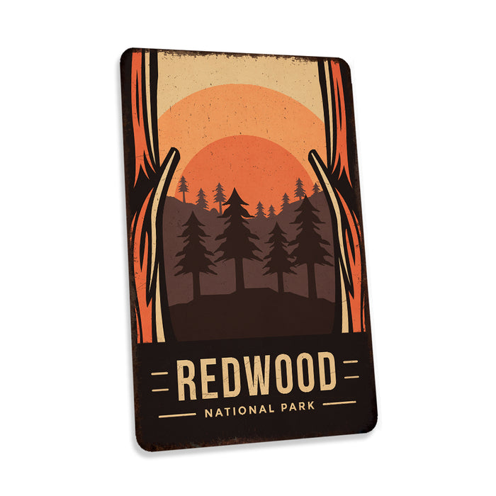 Redwood National Park Sign Rustic Looking Wall Decor Cabin Decorative Signs California 108120086037