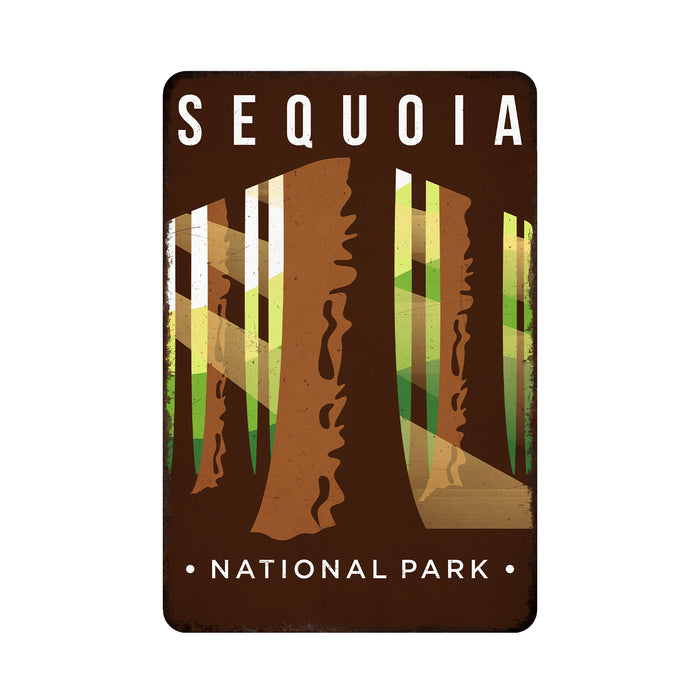 Sequoia National Park Sign Rustic Looking Wall Decor Cabin Decorative Signs California 108120086038