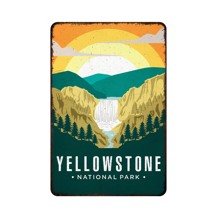 Yellowstone National Park Sign Rustic Looking Wall Decor Cabin Decorative Signs Wyoming 108120086042