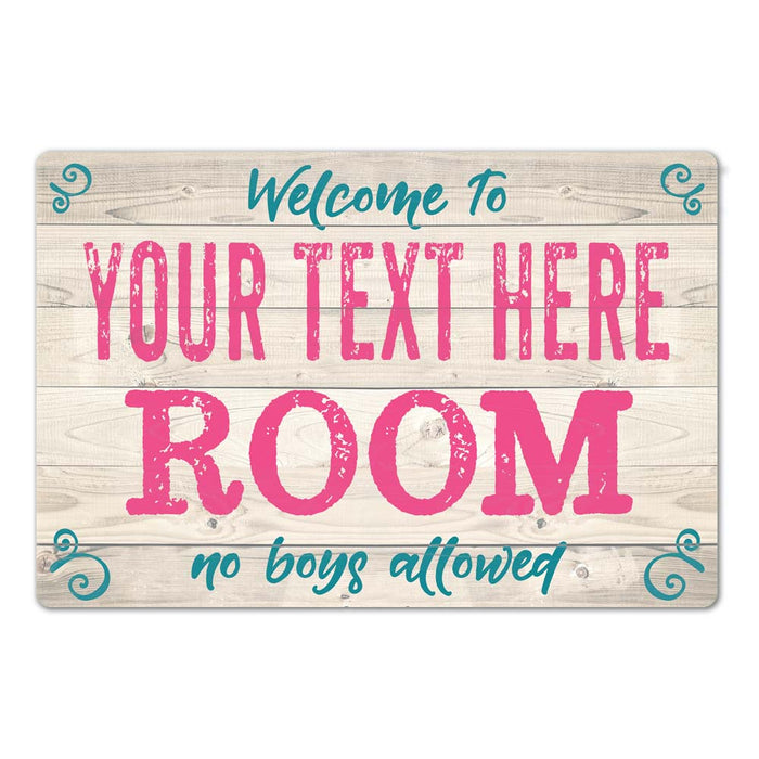 Personalized Girls Room Sign Bedroom Kids Childs Gift Metal 108120089001