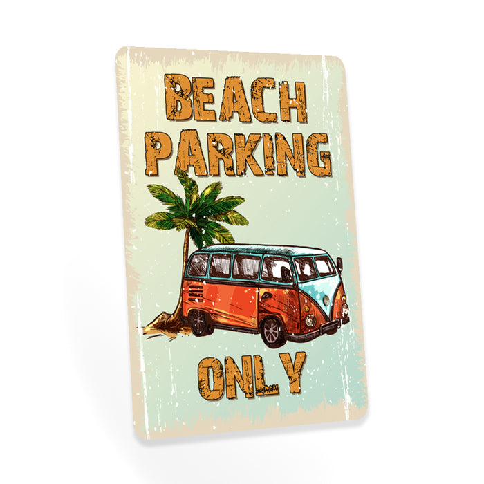 Beach Parking Only Sign Beach House Decor Ocean Metal Sign