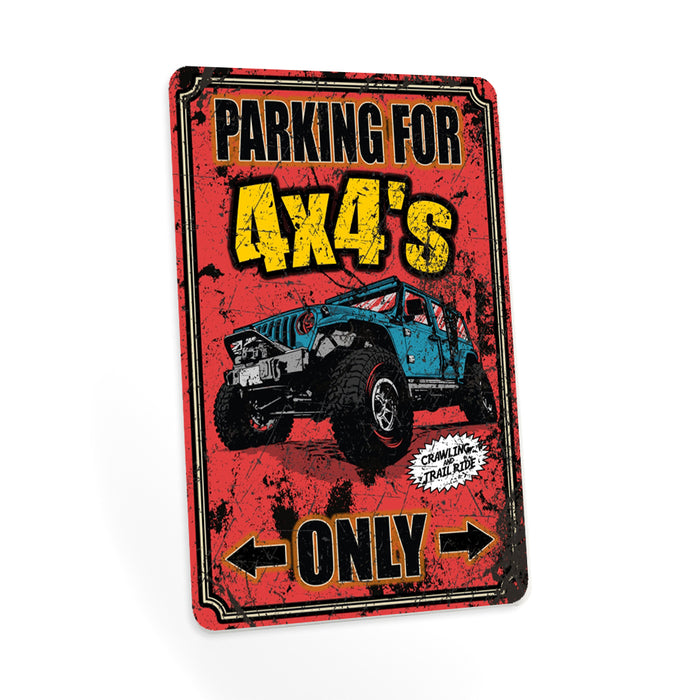 4x4 Parking Sign — Chico Creek Signs