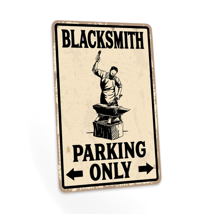 Blacksmith Parking Only Sign Farrier Metal Parking Decor 108122001028