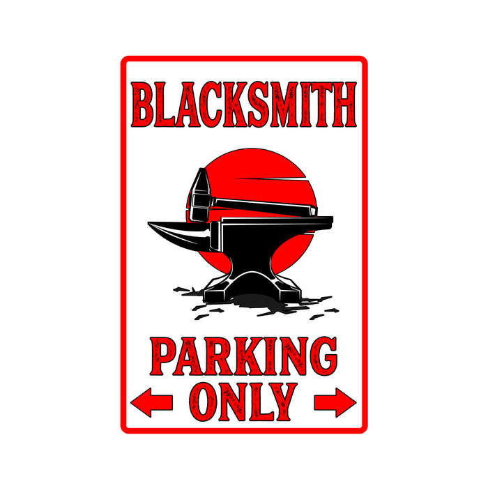 Blacksmith Parking Only Sign Farrier Metal Parking Decor 108122001029