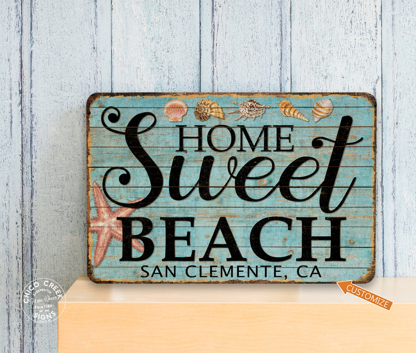 Personalized Home Sweet Beach Sign 108122002011