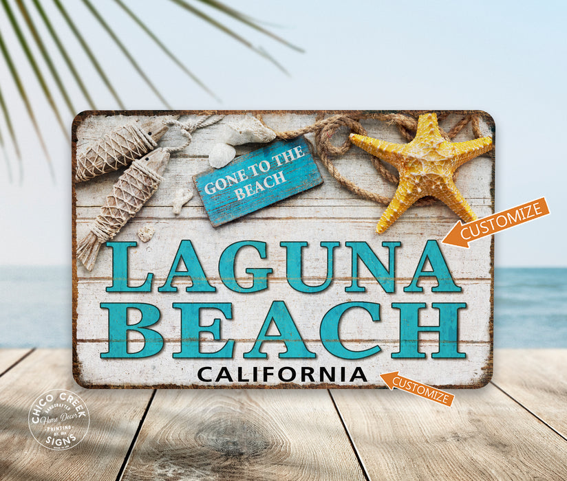 Personalized Gone To The Beach Sign 108122002018