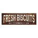 Fresh Biscuits Food Kitchen Rustic Looking Wood Sign Wall DÃƒÂ©cor Gift 6 x 18 Wood Sign B3-06180028048