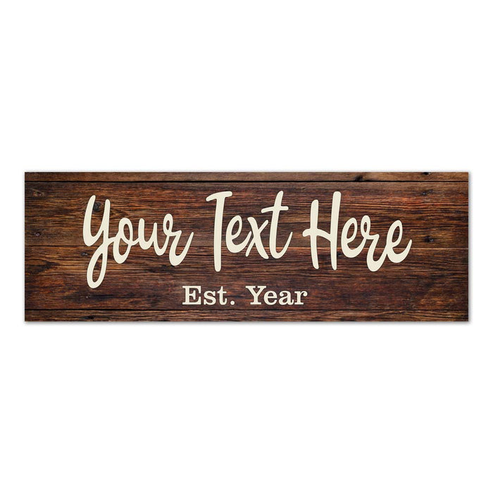 Personalized Last Name Sign Rustic Looking Wood Sign Wall Decor Gift B3-06180028123