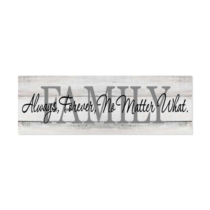 Family Always, ForeverÃ¢â‚¬Â¦ Farmhouse Rustic Looking Home Decor Wood Sign Gift 
