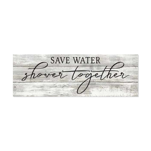 Save Water, Shower Together Farmhouse Bathroom Funny Home Decor Wood Sign Gift 