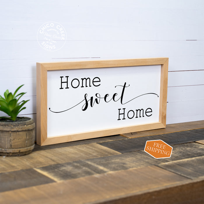 Home Sweet Home Framed Wood Sign F1-07140002013