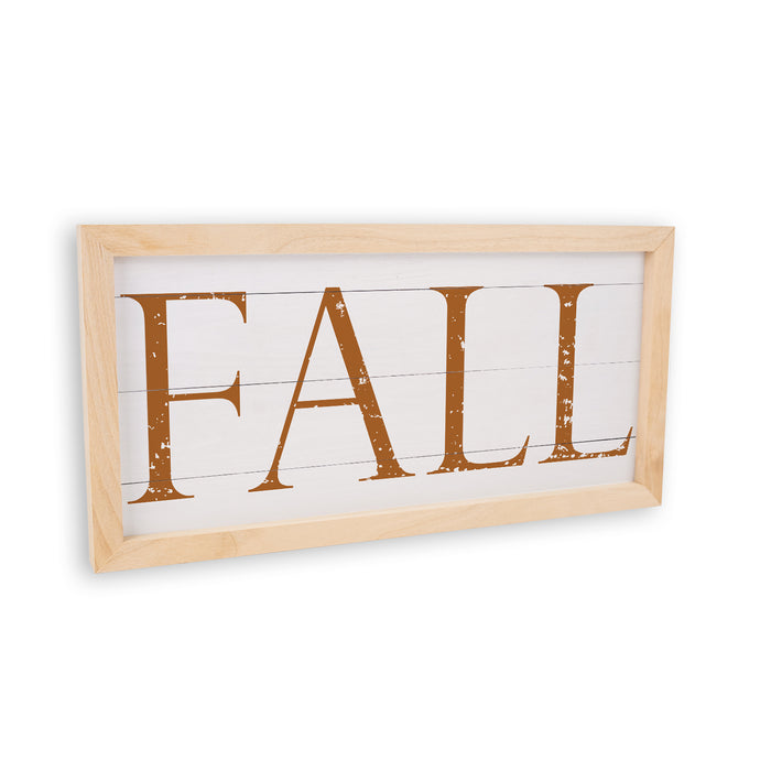 Fall Season Shabby Chic Sign Wood Framed Home Autumn Decor September 7x14 F1-07140003023