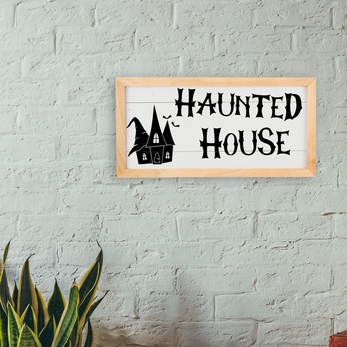 Haunted House Wood Sign Halloween Decor Halloween Decoration Rustic Home Decor Fall Decor Gifts Spooky Autumn