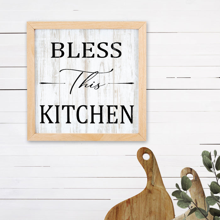 Bless This Kitchen Sign Wood Framed F1-10100001011